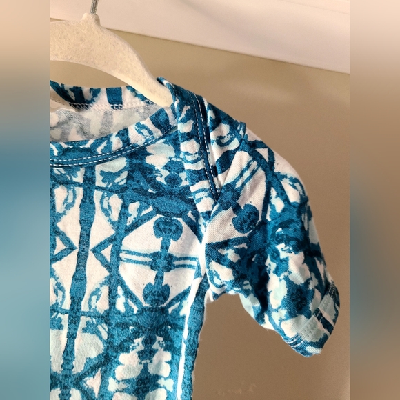 Shibori  shortie romper 💙🩵🤍 - Picture 4 of 6
